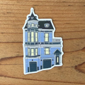 Blue Queen Anne Sticker