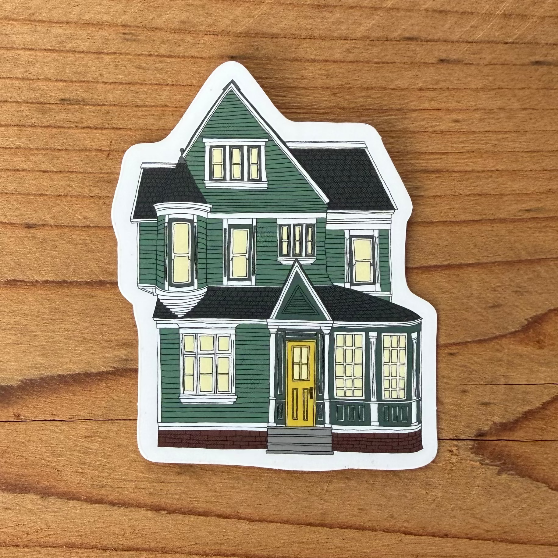 Green Queen Anne Sticker