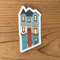 Turquoise Queen Anne Sticker